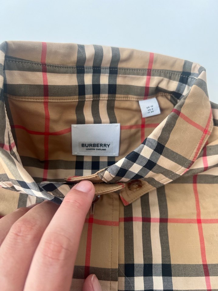 Düğmeli Kareli Kadın Gömlek Elbise - Görsel 5