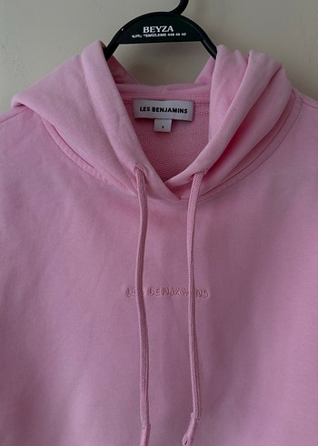 LES BENJAMINS Pembe Kapüşonlu Kadın Sweatshirt - Görsel 3