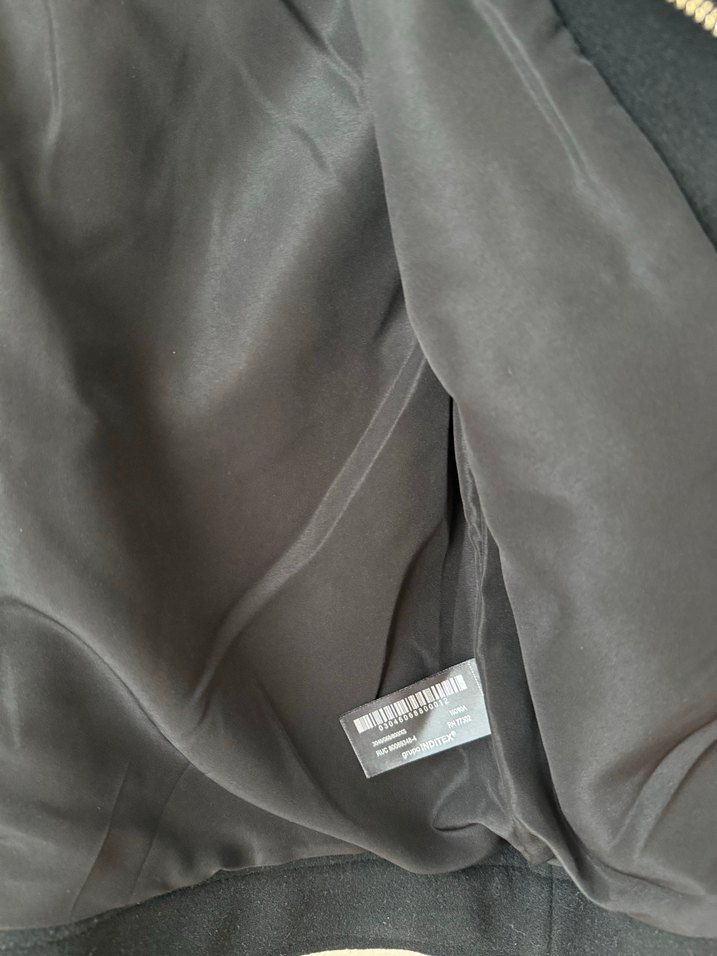 ZARA Siyah Fermuarlı Kısa Kadın Ceket - Görsel 5