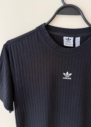 Siyah Adidas Kısa Kollu Kadın Tişört - Görsel 4