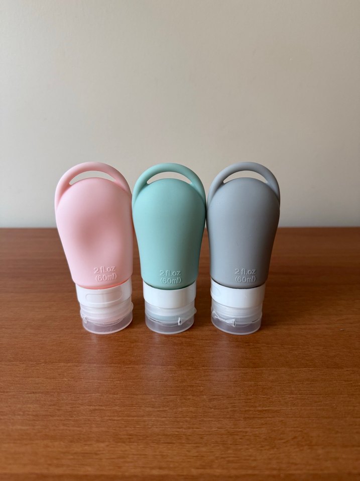 Seyahat silikon asılabilir şişe 60ml - Görsel 3