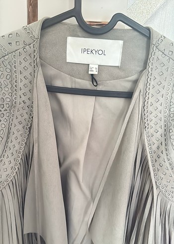 IPEKYOL Gri Süet ceket - Görsel 4