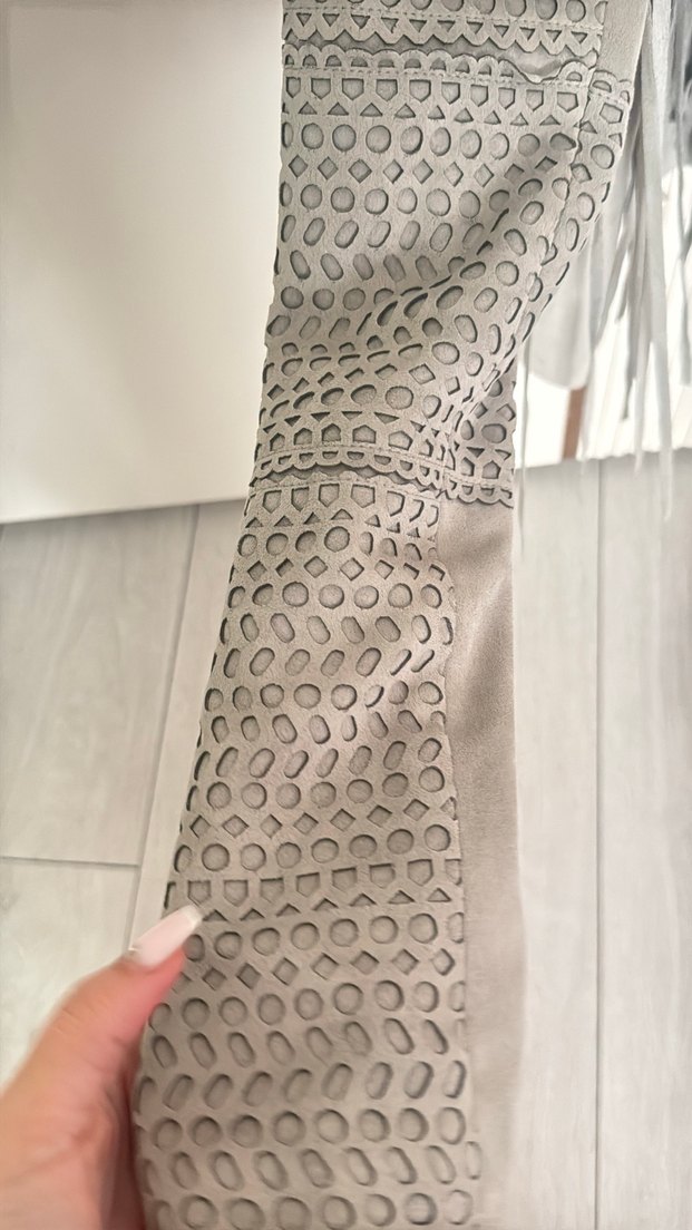 IPEKYOL Gri Süet ceket - Görsel 5