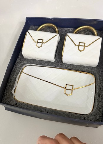 İkili Kare Fincan Seti - Görsel 5