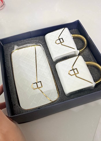 İkili Kare Fincan Seti - Görsel 4