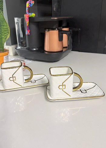 İkili Kare Fincan Seti - Görsel 2