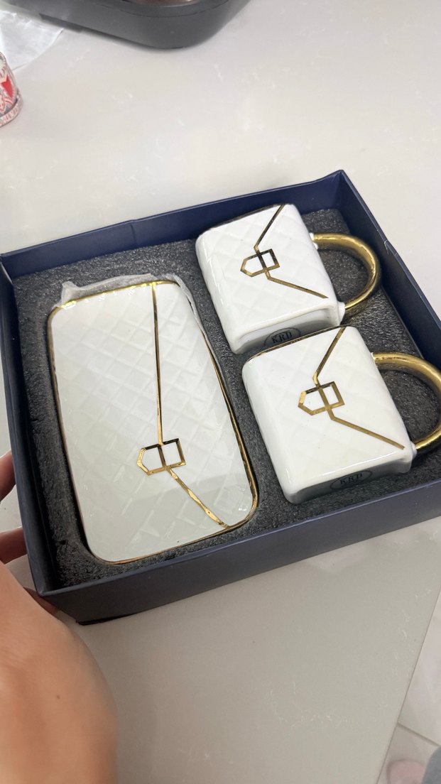 İkili Kare Fincan Seti - Görsel 4