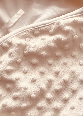 Kapüşonlu Beyaz Örgü Bebek Tulumu - Görsel 7