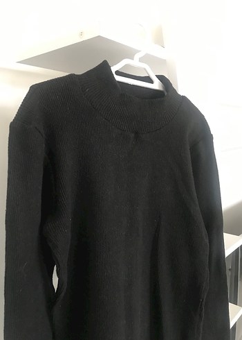 siyah triko kazak - Görsel 2