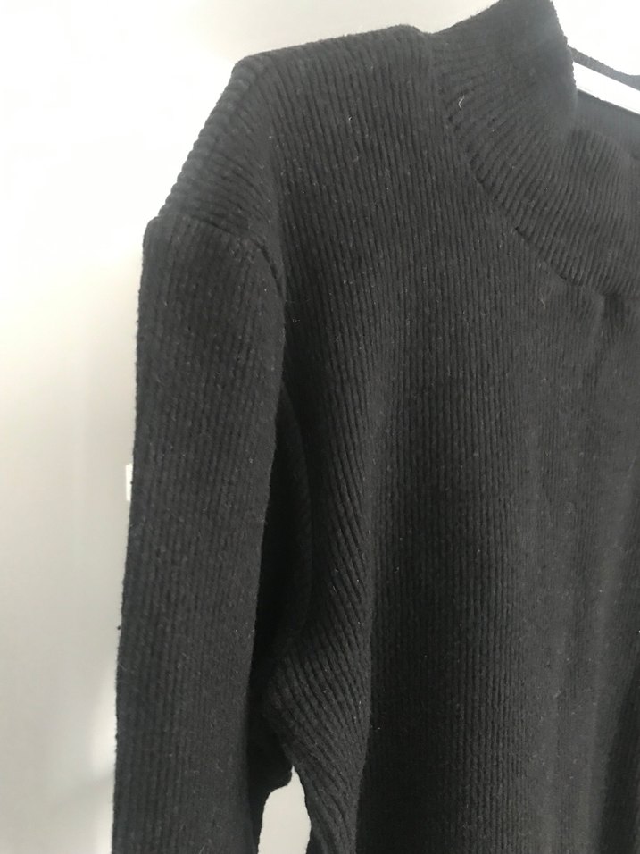 siyah triko kazak - Görsel 3