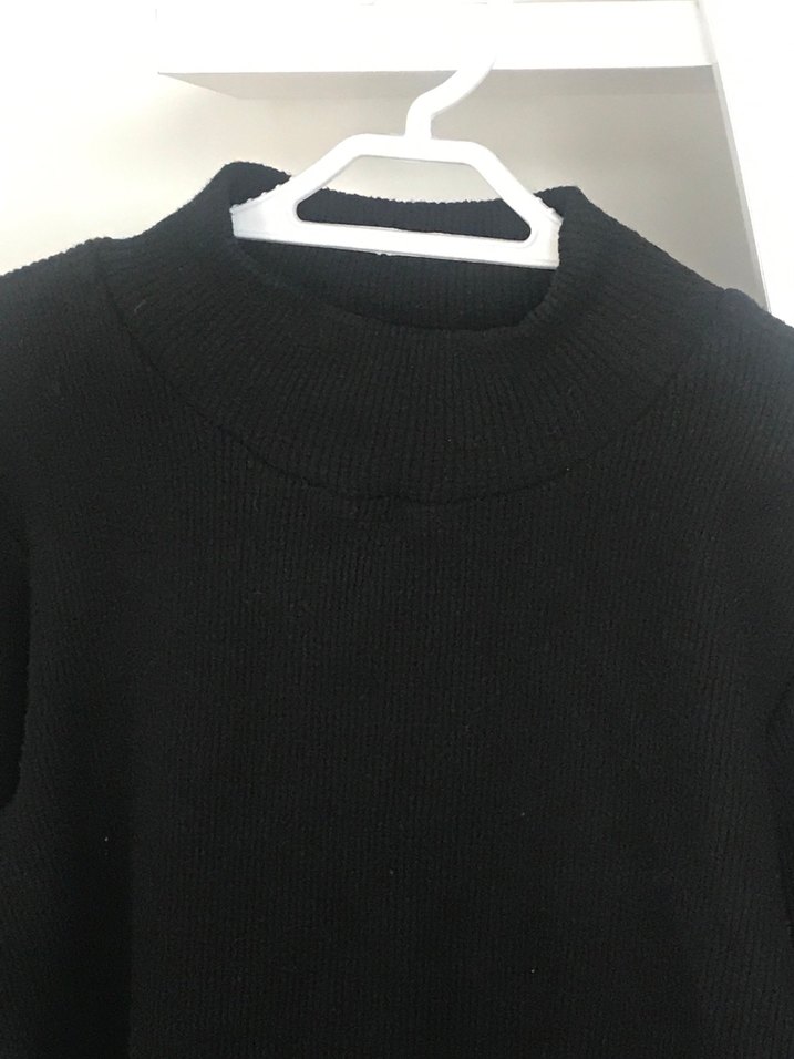 siyah triko kazak - Görsel 5