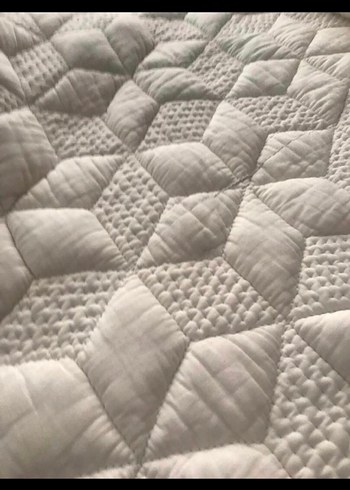 Mavi  saten pamuk yorgan - Görsel 6