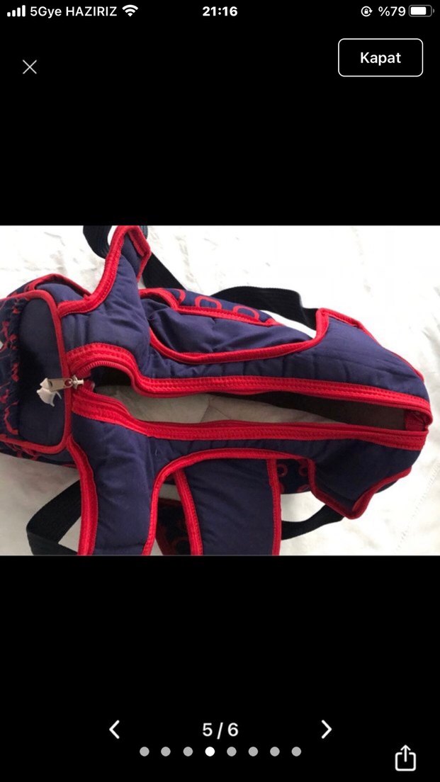 Kırmızı Baskılı Bebek bakım çantası - Görsel 4