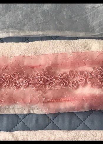 Nakışlı Pembe Bohem Havlu Seti - Görsel 5