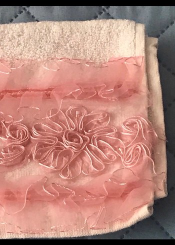 Nakışlı Pembe Bohem Havlu Seti - Görsel 6