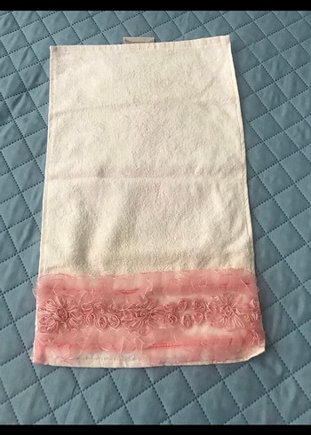 Nakışlı Pembe Bohem Havlu Seti - Görsel 4