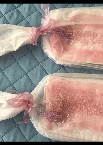 Nakışlı Pembe Bohem Havlu Seti - Görsel 7