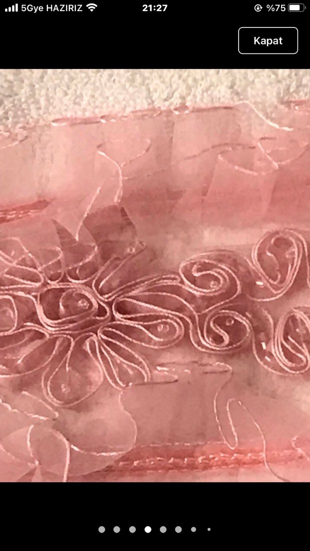 Nakışlı Pembe Bohem Havlu Seti - Görsel 2