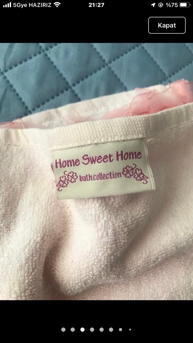 Nakışlı Pembe Bohem Havlu Seti - Görsel 3