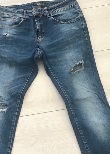 LC Waikiki Işıltılı Mavi erkek Denim Pantolon