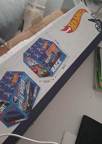 Mavi Parlak Hot Wheels Stunt Oyun Çadırı - Görsel 5