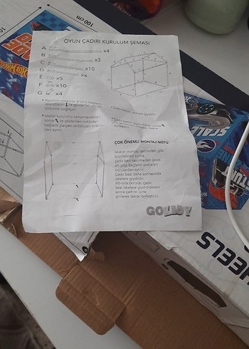 Mavi Parlak Hot Wheels Stunt Oyun Çadırı - Görsel 6