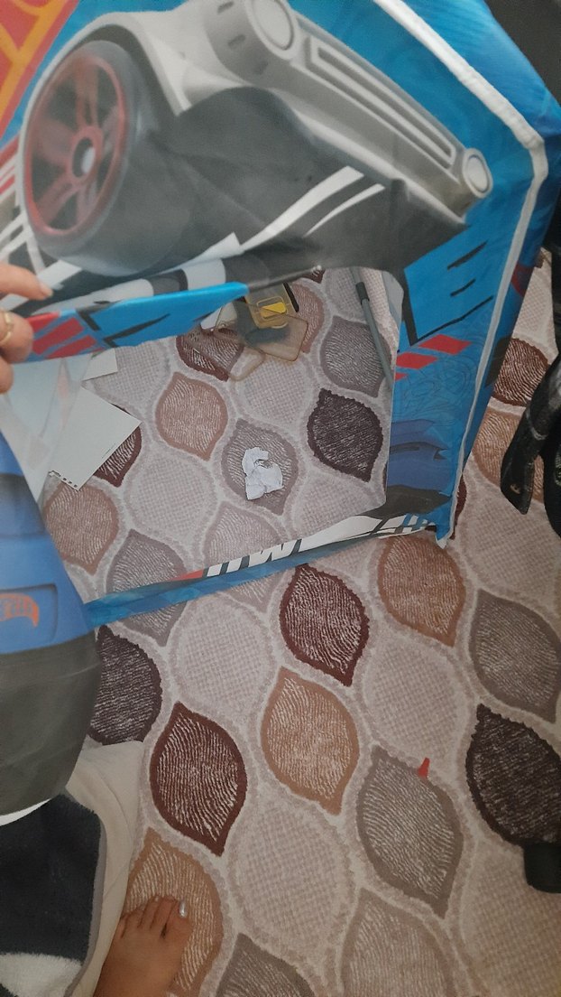 Mavi Parlak Hot Wheels Stunt Oyun Çadırı - Görsel 4