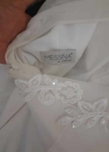 Modern Klasik V Yaka A Kesim Gelinlik - Görsel 7