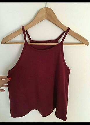 Bershka Bordo crop