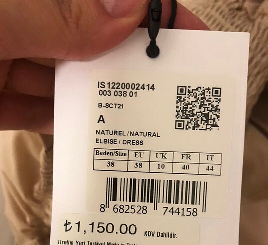 xs Beden camel Renk İpekyol elbise