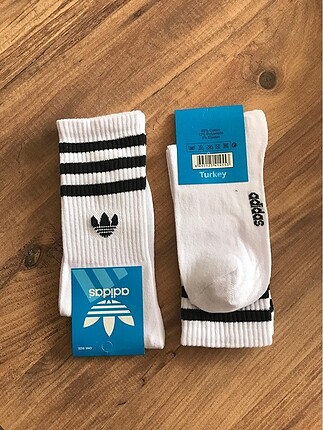 Beyaz Adidas Çorap