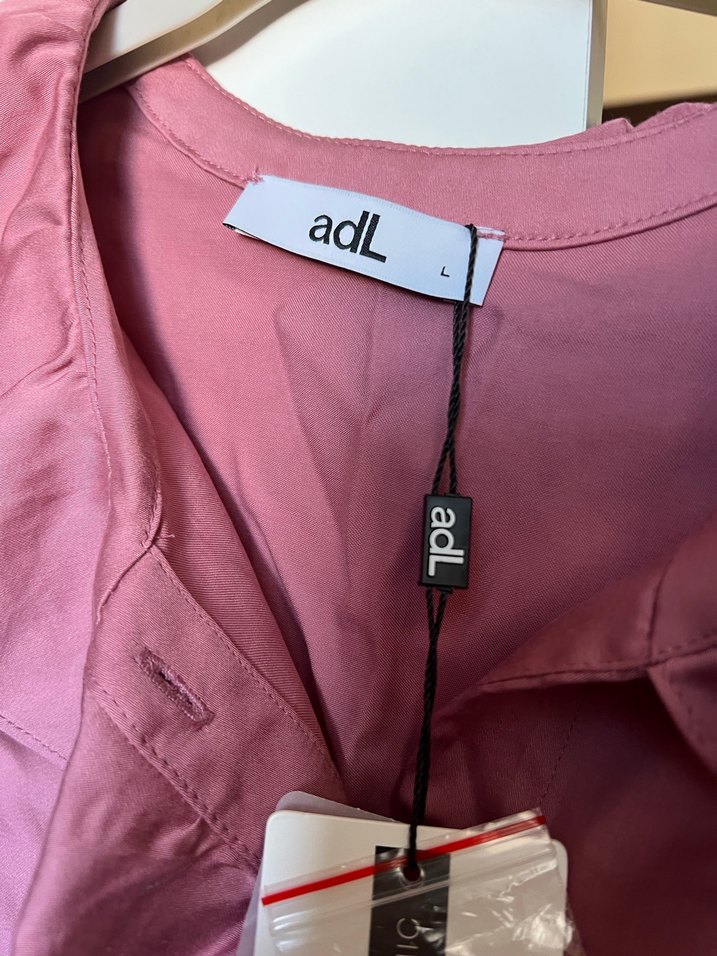 adl Gül kurusu Uzun Kollu Fırfırlı Kadın Gömlek - Görsel 2