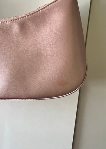 pudra pembesi Minimalist Kadın Omuz Çantası - Görsel 3