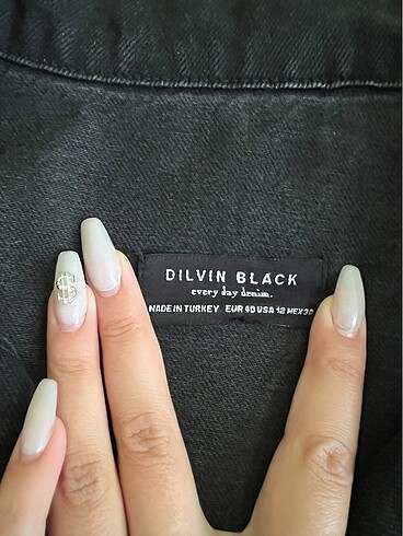 Dilvin DİLVİN SİYAH KOT CEKET