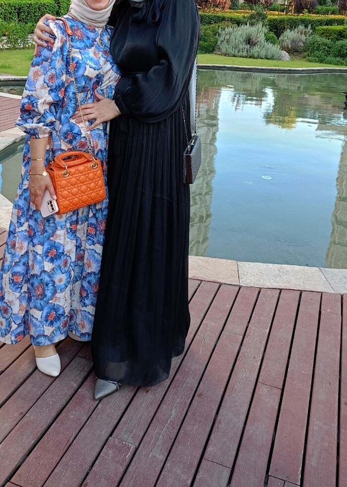 Siyah tesettür abiye - Görsel 2