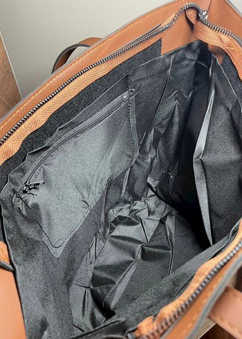 Kahverengi Deri Minimalist Kadın Çanta - Görsel 5