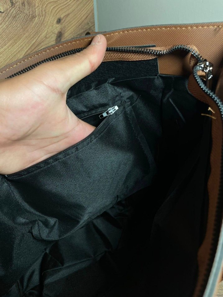 Kahverengi Deri Minimalist Kadın Çanta - Görsel 4