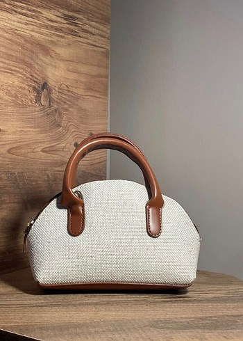 Krem Renk Mini El Çantası  Yüksek Kalite  Şık Tasarım - Görsel 5