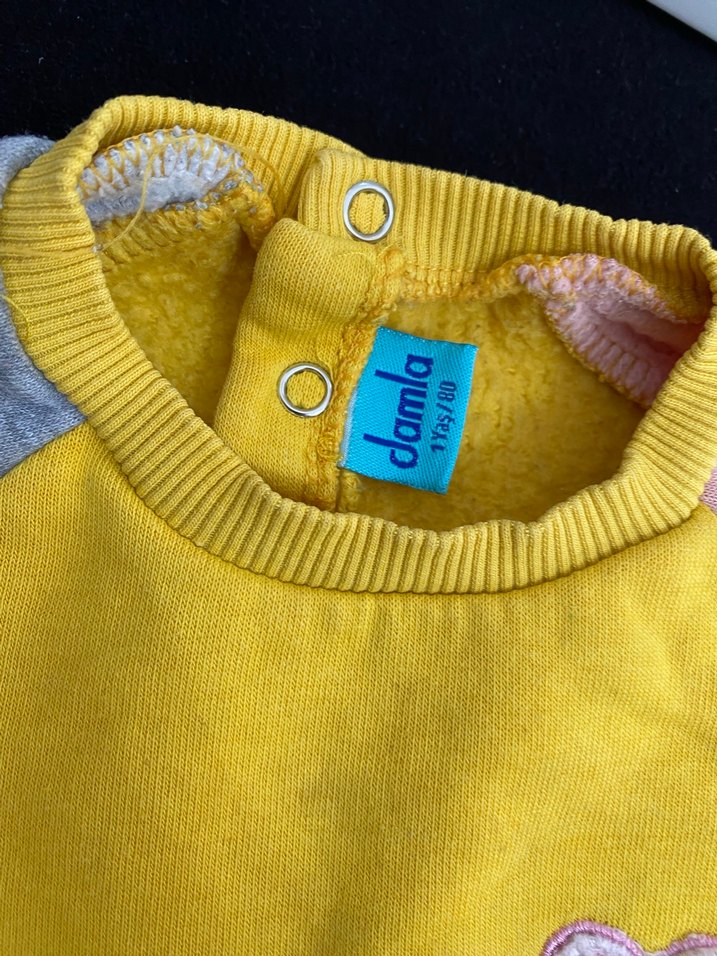 Sarı Baskılı Kız Çocuk Eşofman Takımı 1 yaş - Görsel 2