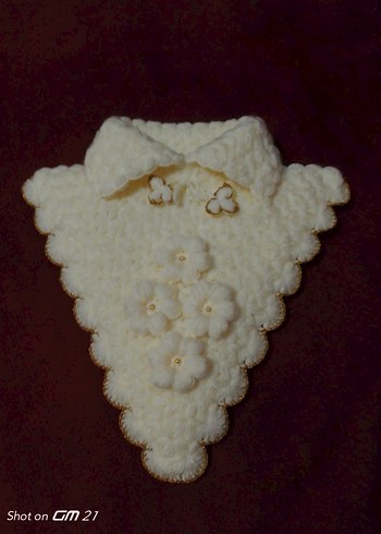 Nakışlı Beyaz Lif Seti - Görsel 4