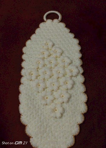 Nakışlı Beyaz Lif Seti - Görsel 2