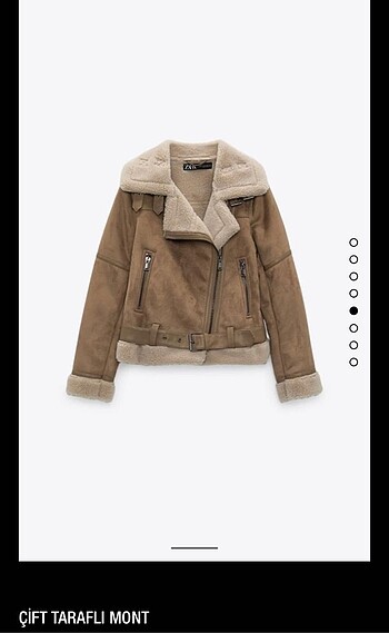 xs Beden Zara içi yünlü mont