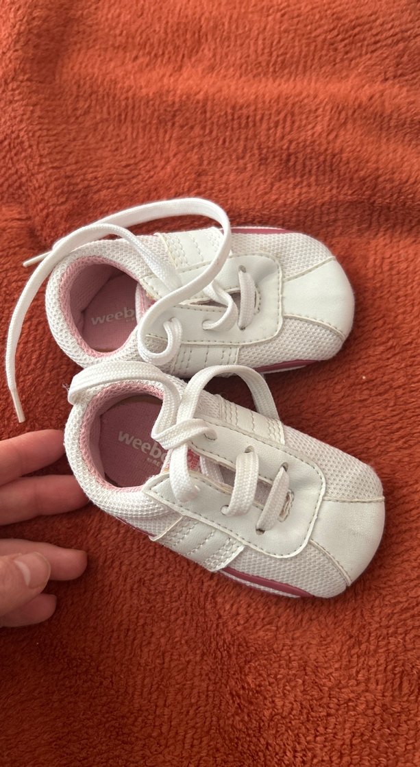 Beyaz Kız Bebek İlk Adım Ayakkabısı - Görsel 3