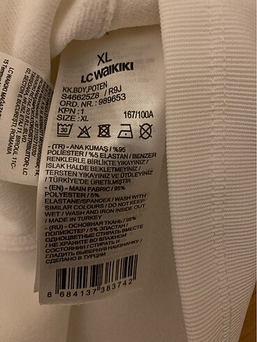 xl Beden beyaz Renk Tişört bluz