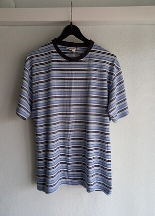 Çizgili tişört unisex