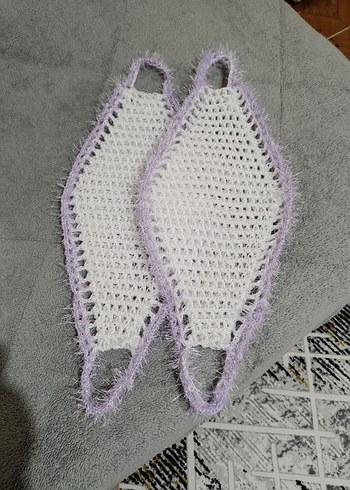 2 ADET EL EMEĞİ BOL KÖPÜKLÜ ÇİFT KATLI  BANYO LİFİ - Görsel 3