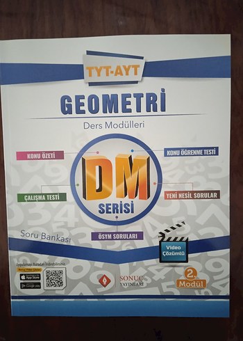 TYT AYT GEOMETRİ SORU BANKASI DM SERİSİ 3 ADET KİTAP - Görsel 4