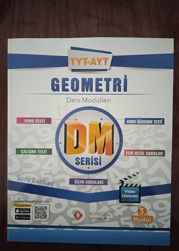 TYT AYT GEOMETRİ SORU BANKASI DM SERİSİ 3 ADET KİTAP - Görsel 5