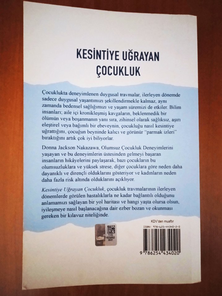 KESİNTİYE UĞRAYAN ÇOCUKLUK/KİŞİSEL GELİŞİM - Görsel 3