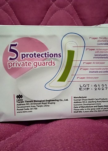 TİENS AİRİZ 30 Adet Günlük Ped - Aktif Oksijen & Negatif İyon - Görsel 3